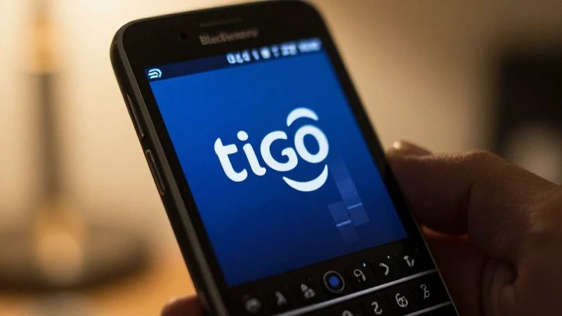 Fotografía profesional de un Blackberry con brillo cálido