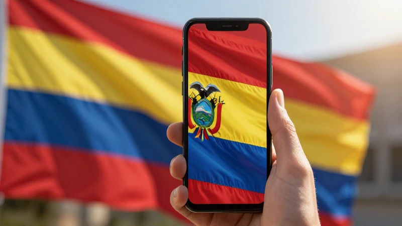 Teléfono Android, bandera boliviana, luz vibrante