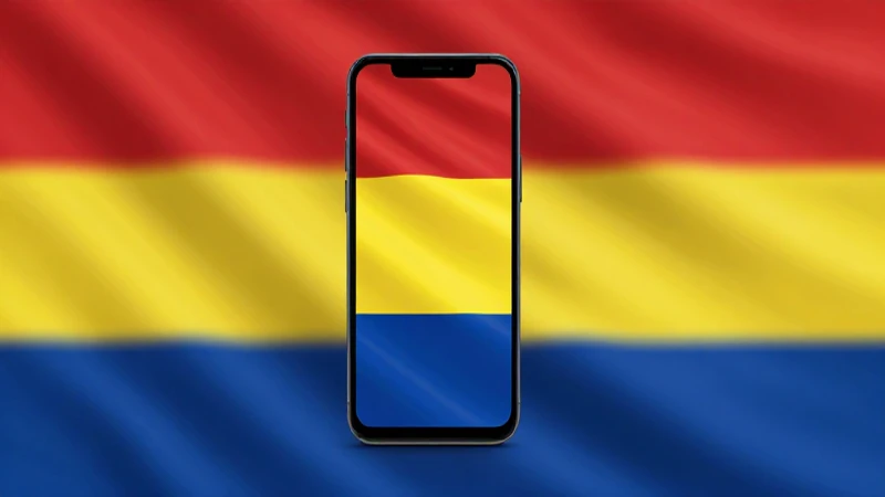 Teléfono Android con fondo de la bandera boliviana