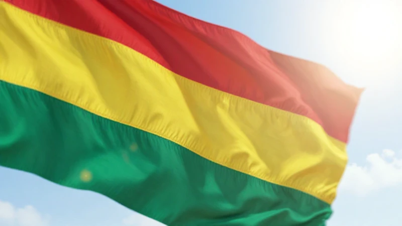 Primer plano nítido del iPhone y la bandera boliviana
