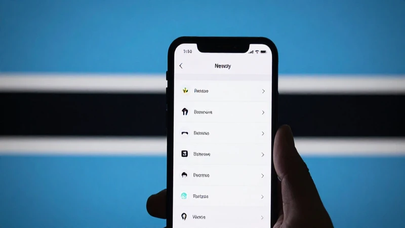 Teléfono inteligente con configuración de red, fondo difuminado