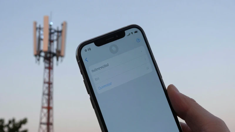 Primer plano de móvil Android con torres Alar