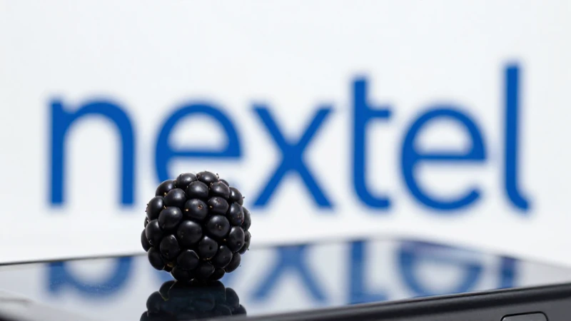 Primer plano de un Blackberry con luz suave