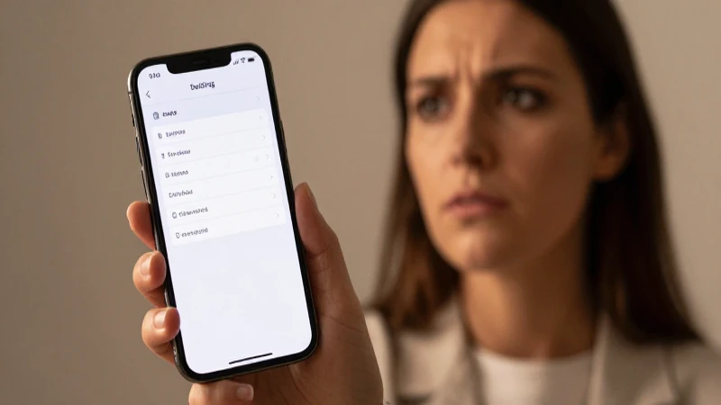 El cliente observa la configuración con preocupación