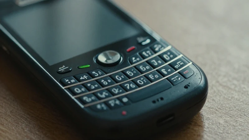Blackberry con señal fuerte y enfoque suave