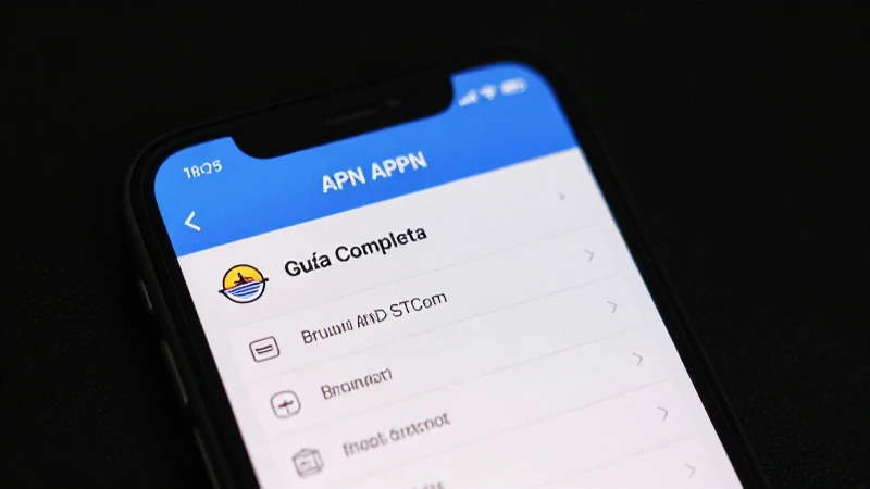 Guía Completa sobre APN Brunei DSTCom APN Settings 3 Configura ajustes APN para conexiones móviles