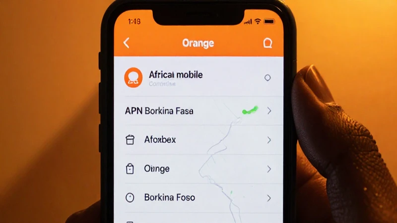 Configura la red Orange Burkina Faso correctamente