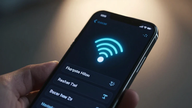Teléfono muestra opciones con señal brillante