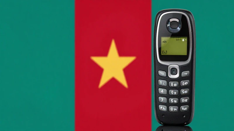 Portada de revista con Blackberry y Camerún