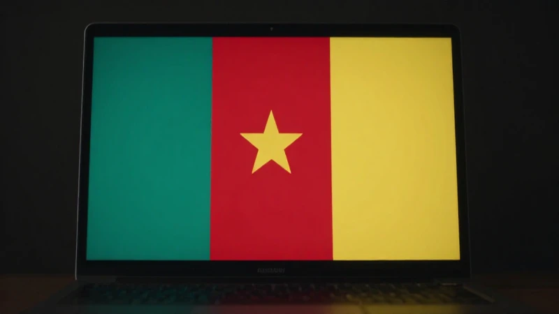 Iluminación cinematográfica, iPhone con bandera camerunesa