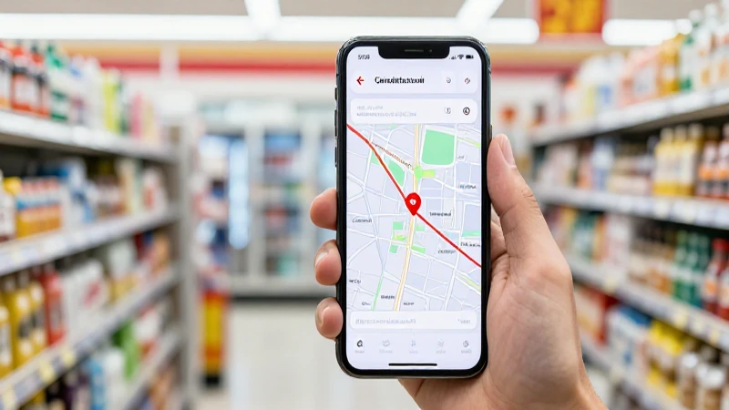 Mapa canadiense en móvil, tienda colorida, suave luz
