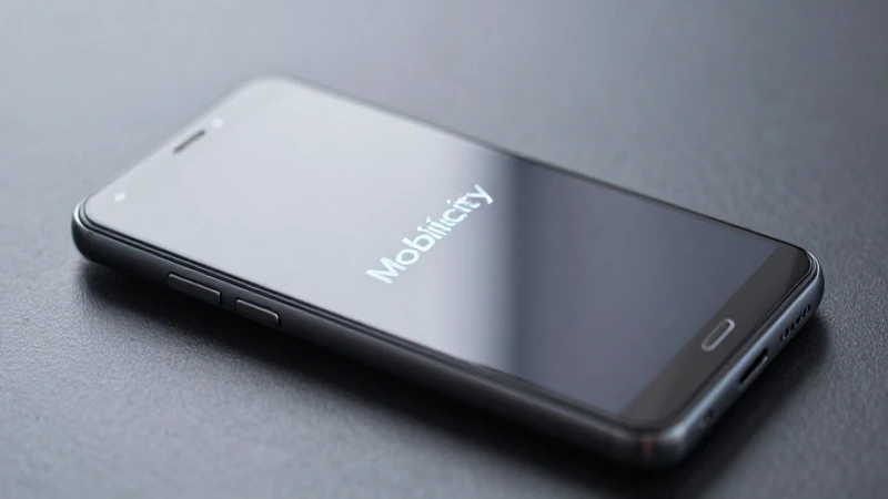 Smartphone Android con brillo suave y difuminado