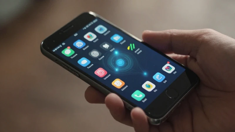 Smartphone Android con iluminación suave y señal fuerte