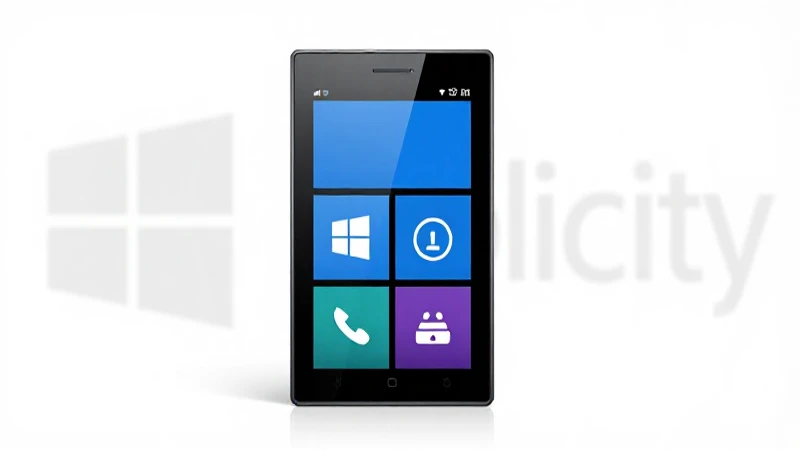 Fotografía suave del Windows Phone con fondo difuminado