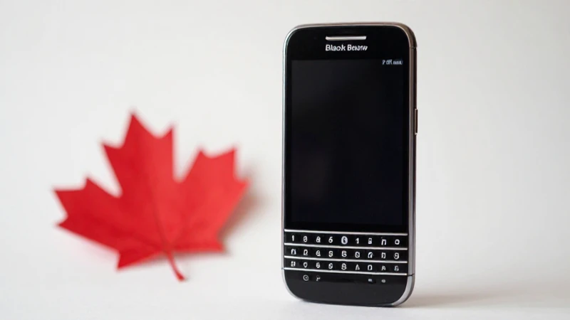 Celular BlackBerry bajo luz suave y limpia
