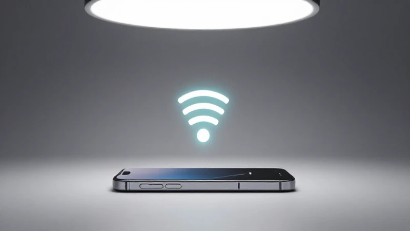 Un iPhone sobre la mesa, luz suave