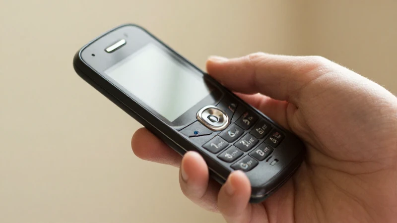 Primer plano de un Blackberry, luz cálida