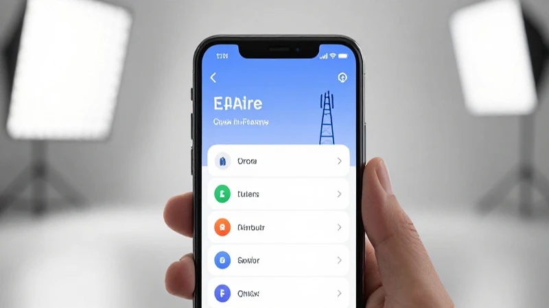 Teléfono muestra ajustes con luz suave