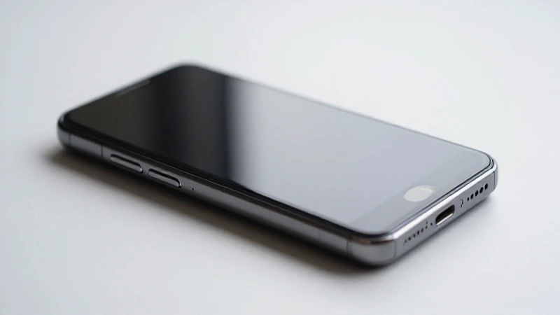 Smartphone Android con luz suave en estudio