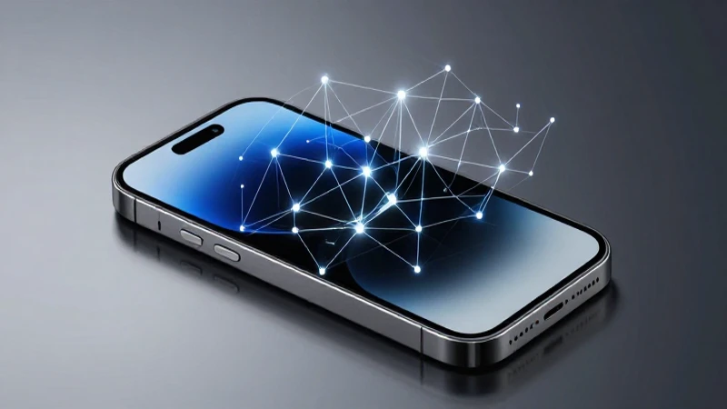 iPhone destacado en iluminación moderna y tecnología