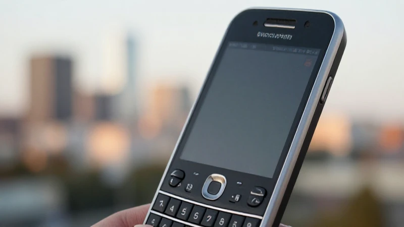 Primer plano del Blackberry con luz cálida