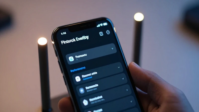 Smartphone muestra señales de red activas