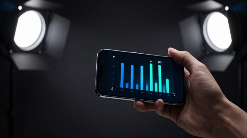 Teléfono celular con iluminación dramática