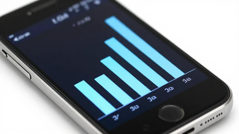 Smartphone Android con señal visible, iluminación brillante