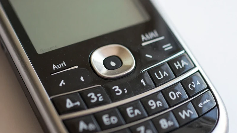 Smartphone negro con señal e iluminación suave