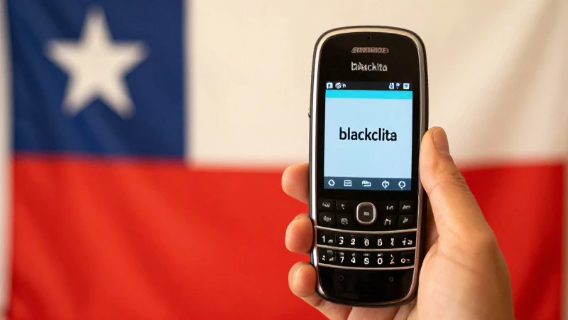 Teléfono Blackberry bajo luz cálida y suave