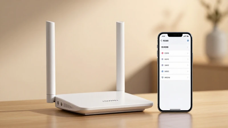 Ajustes APN Chile Wom para Huawei WiFi: Guía Completa 5 Router Wi-Fi y teléfono con luz cálida