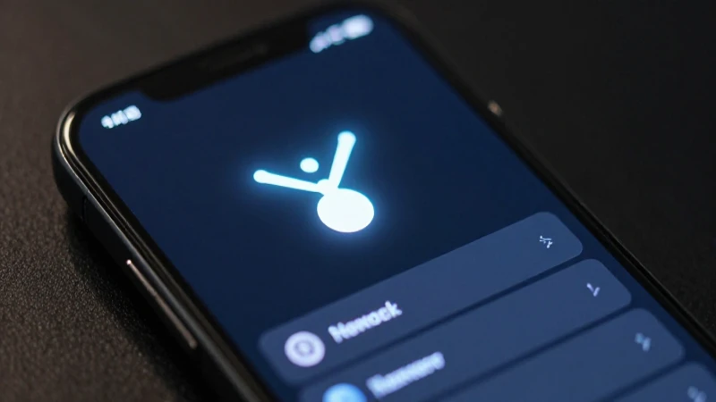 Smartphone muestra ajustes de red estilizados