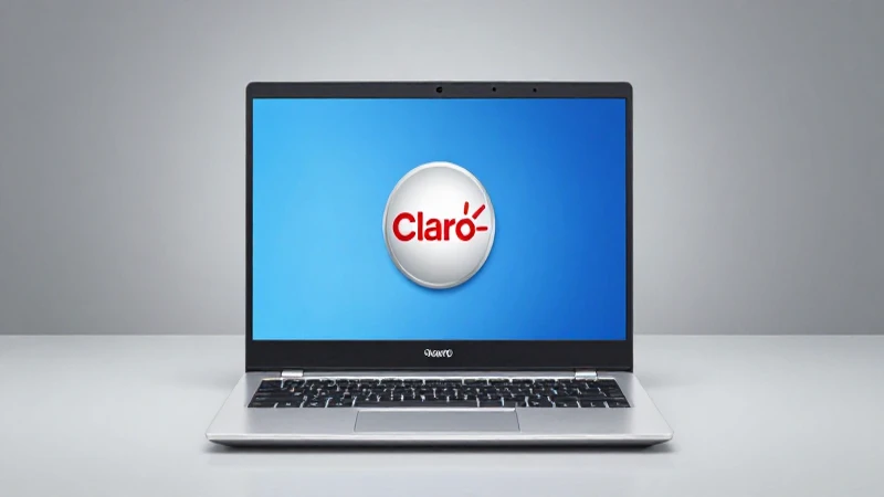 Laptop Windows con logotipo de Claro