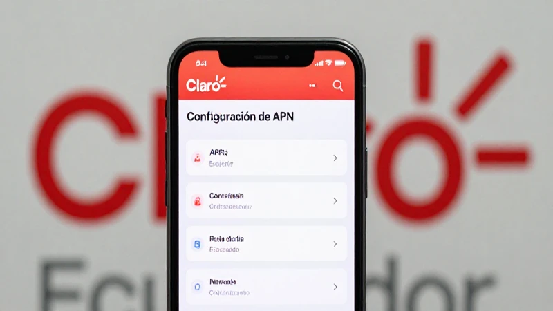 Configura APN Claro Ecuador para tu móvil