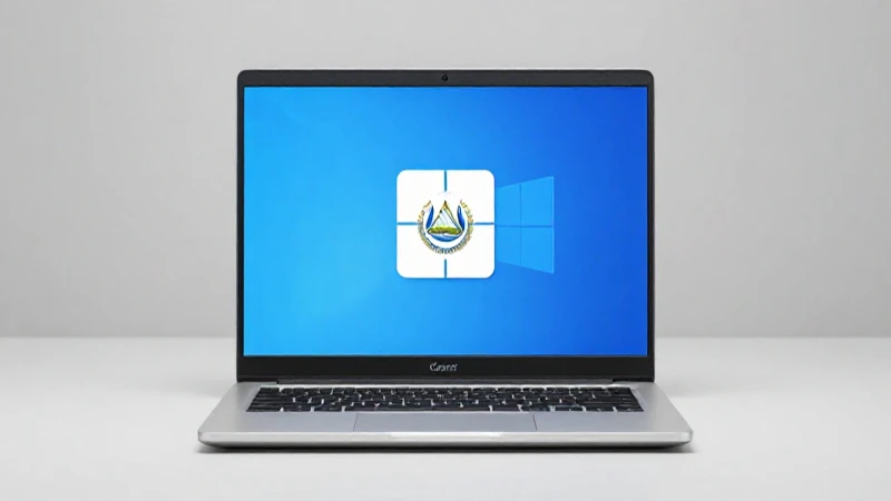 Laptop con Windows en estudio luminoso