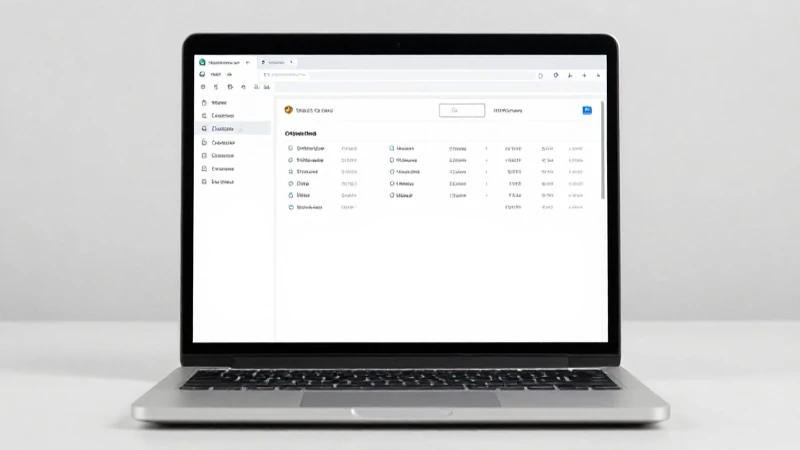 Laptop muestra configuración de red, sutil logo