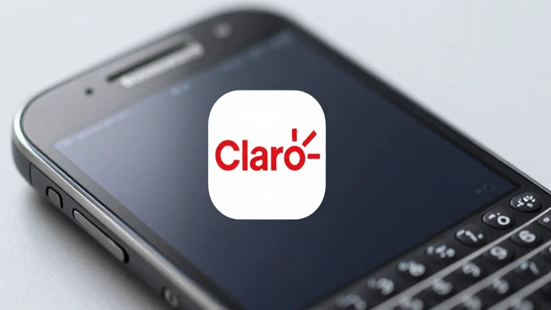 Guía Completa de Configuración de APN Claro Honduras para BlackBerry 4 Smartphone negro sobre fondo difuminado