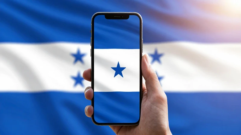 Teléfono con señal en vibrante arte moderno