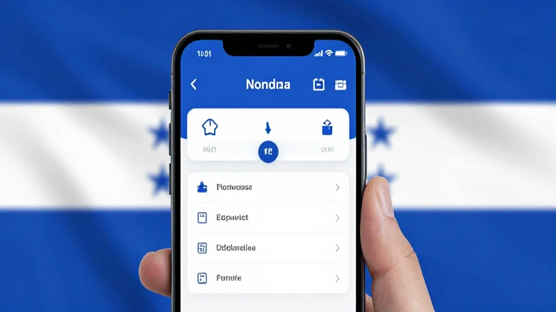 Teléfono muestra ajustes con bandera hondureña