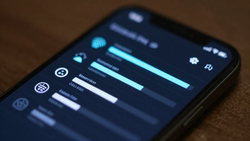 Smartphone muestra señal brillante y redes