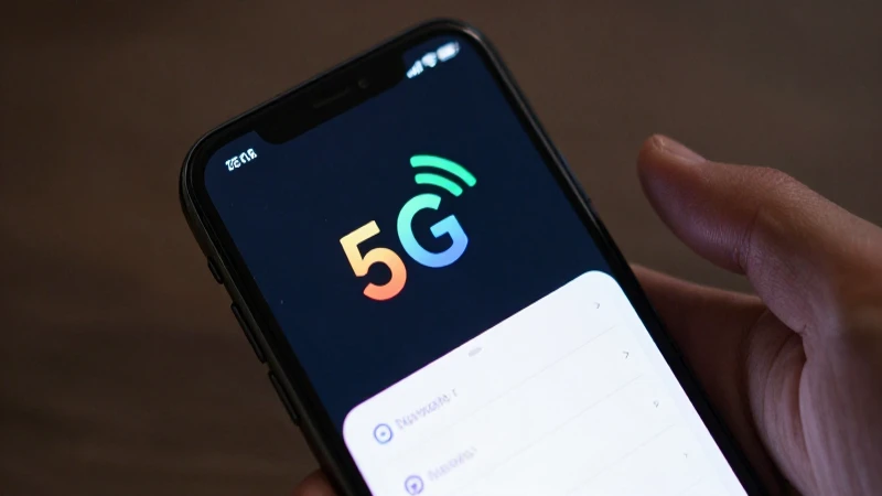 Muestra 5G con iluminación cinematográfica