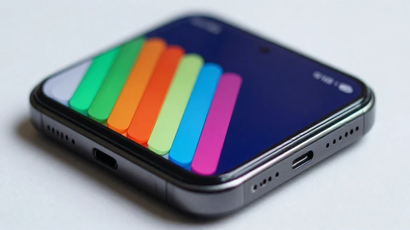 Smartphone Android con señal e iluminación suave
