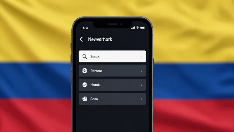 APN Colombia de Wom Co: Configuración y Guía Completa 3 Smartphone con ajustes y bandera colombiana