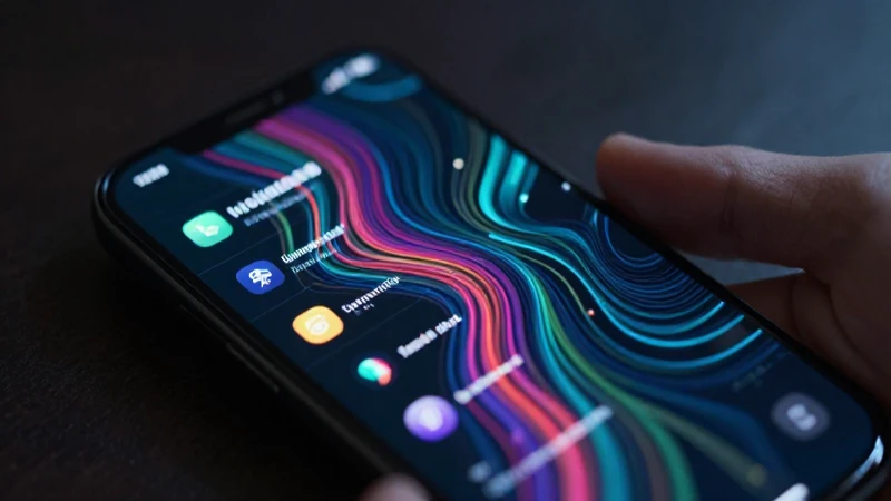 APN Colombia de Wom Co: Configuración y Guía Completa 4 Smartphone mostrando datos con iluminación cinematográfica