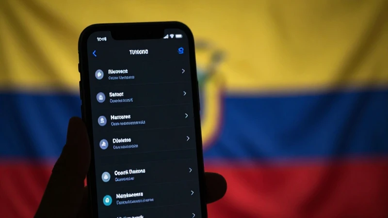 Teléfono muestra ajustes; fondo difuminado, cinematográfico