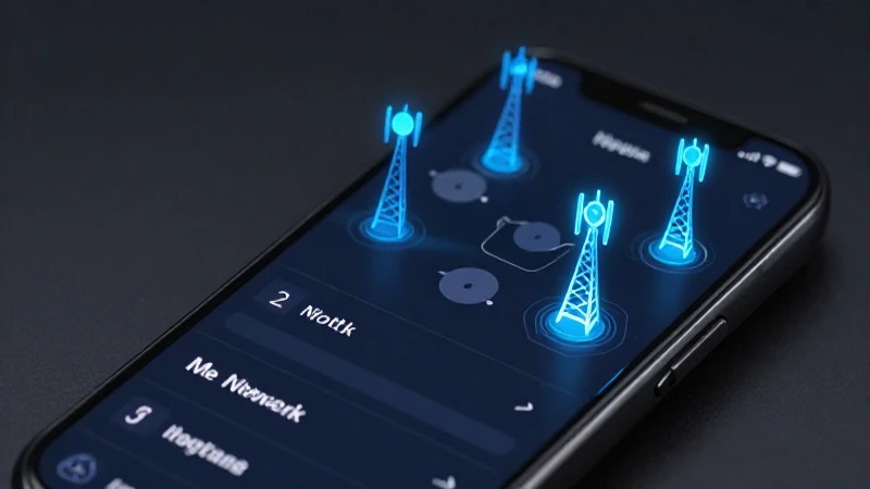 Teléfono muestra redes con iluminación suave