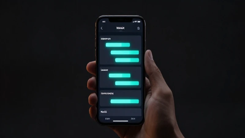 Smartphone muestra señal con iluminación cinematográfica