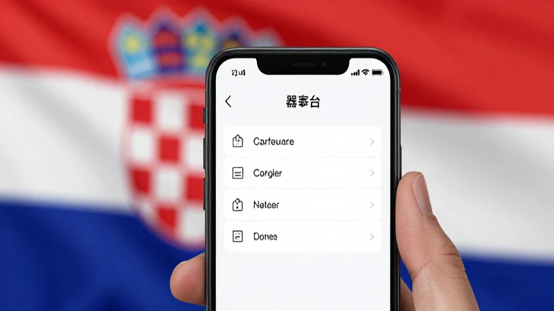 Comprehensive Guide to APN Croatia Hrvatski Telekom 4G LTE APN Settings 4 Teléfono muestra ajustes con bandera croata