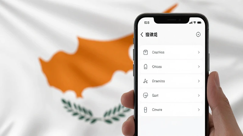 Menú de ajustes en celular con fondo borroso