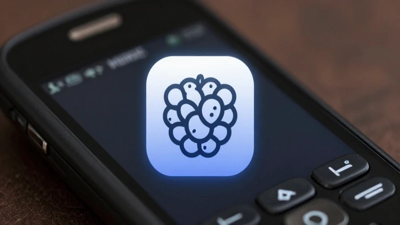 Teléfono BlackBerry con conexión móvil suave